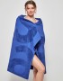Gisela 2-50049A-074, Towel beach Cotton 140X95 cm , BLUE ROYAL